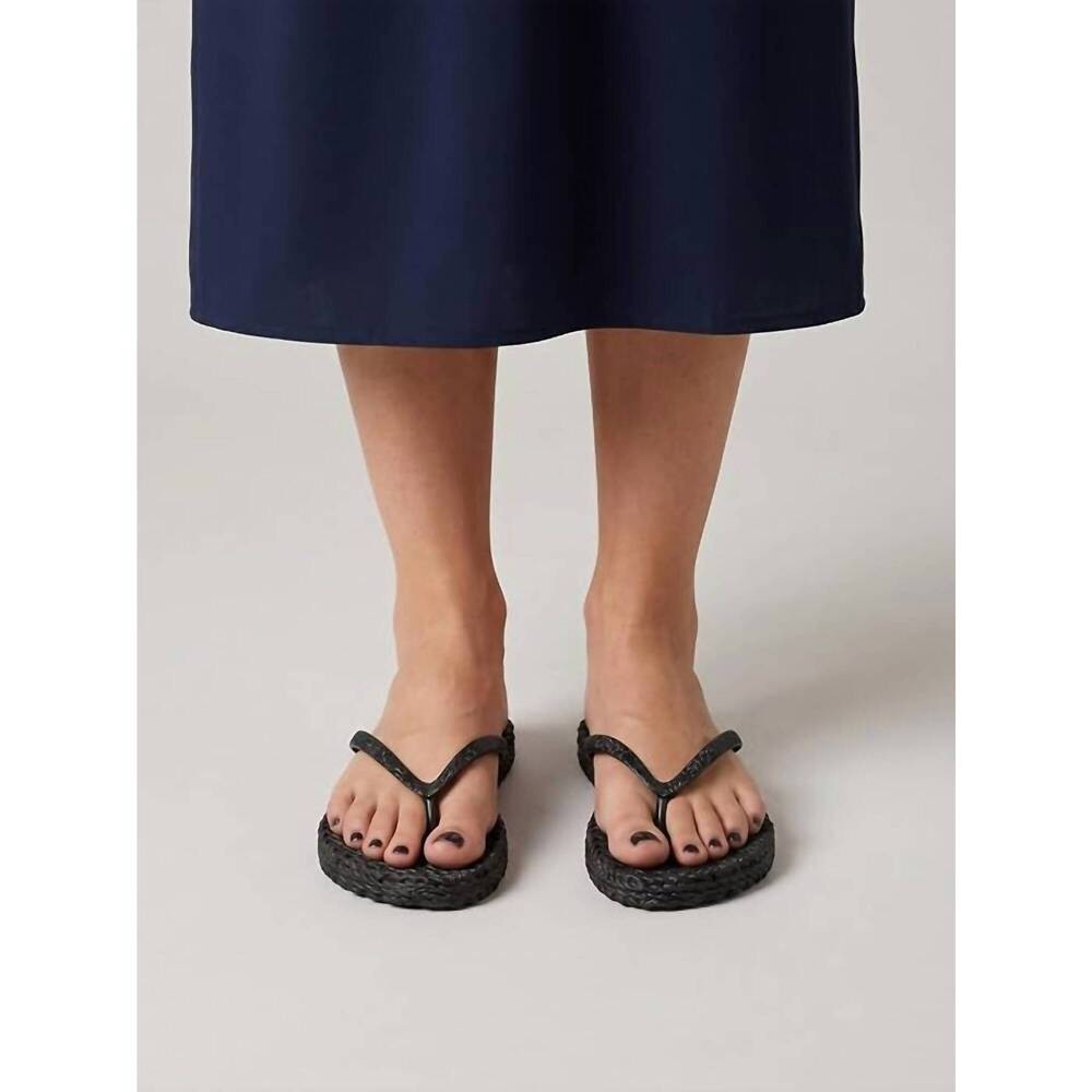 NEW ILSE JACOBSEN women's cheerful flip flops in black - Picture 6 of 6